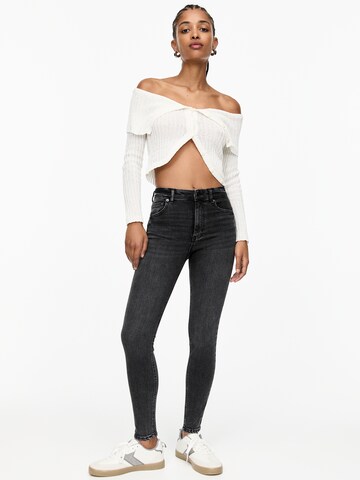 Pull&Bear Skinny Jeans in Grau