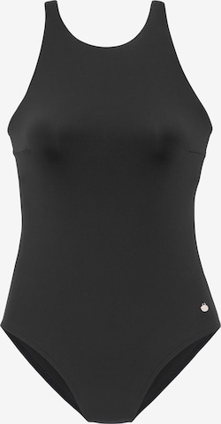 LASCANA Swimsuit in Black: front