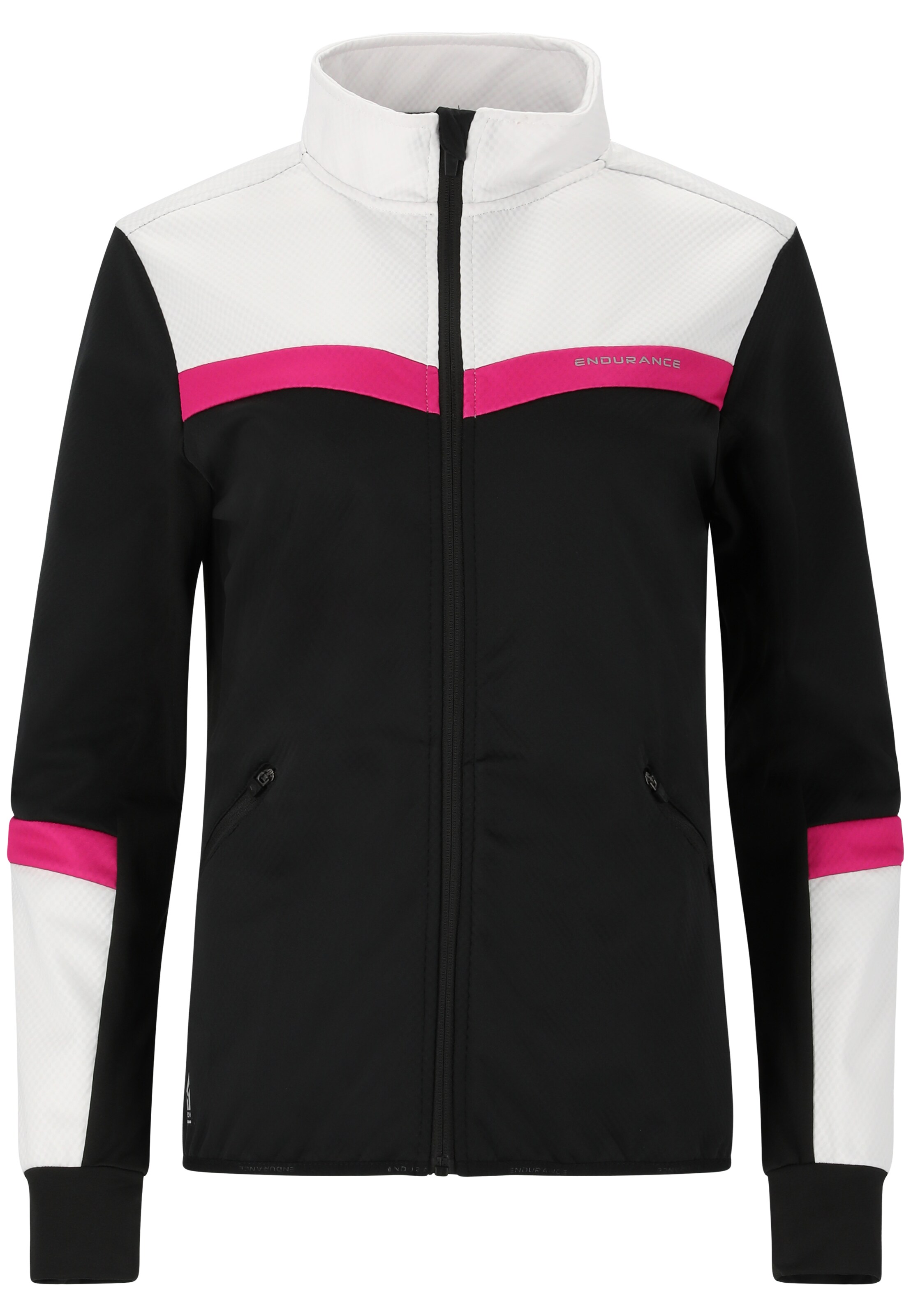 ENDURANCE Sportjacke in Schwarz: Vorderseite