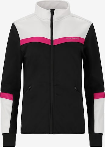 ENDURANCE Athletic Jacket in Black: front