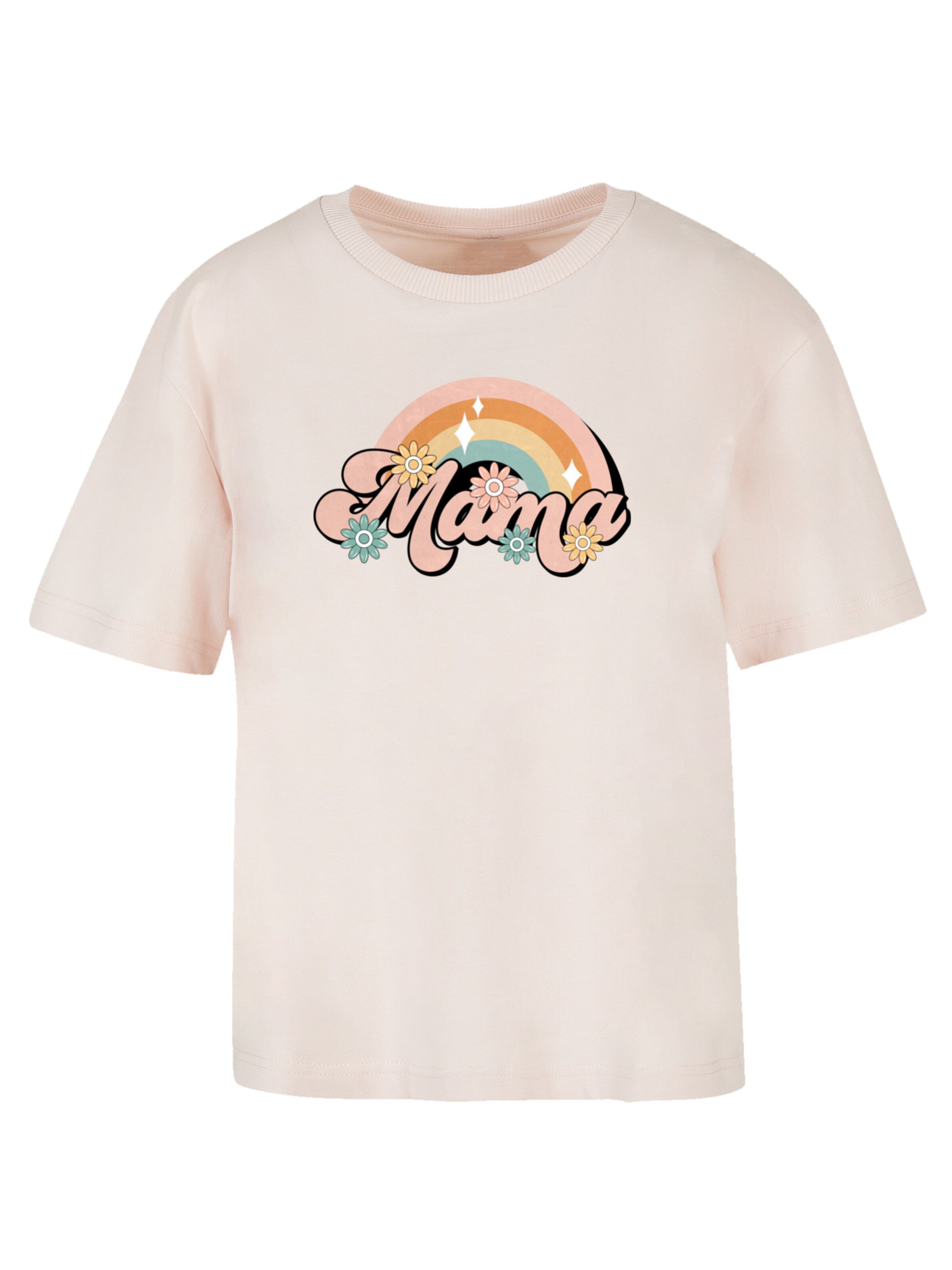 F4NT4STIC Shirt 'Mothers Day Celebration Rainbow Mama Design Mom Appreciation' in Pink: front