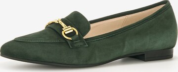 GABOR Classic Flats in Green: front