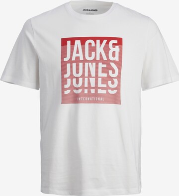 JACK & JONES Bluser & t-shirts 'FLINT' i hvid: forside