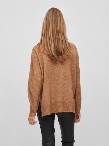 VILA Sweater 'MATHILDA' in Brown