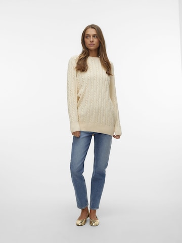 VERO MODA Pullover 'MATHILDE' in Beige