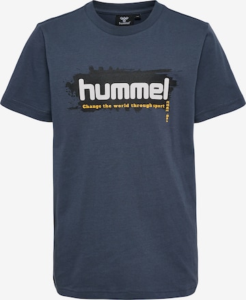 T-Shirt Hummel en bleu : devant