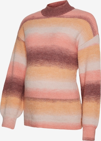 MAMALICIOUS Sweater 'Amber' in Pink: front