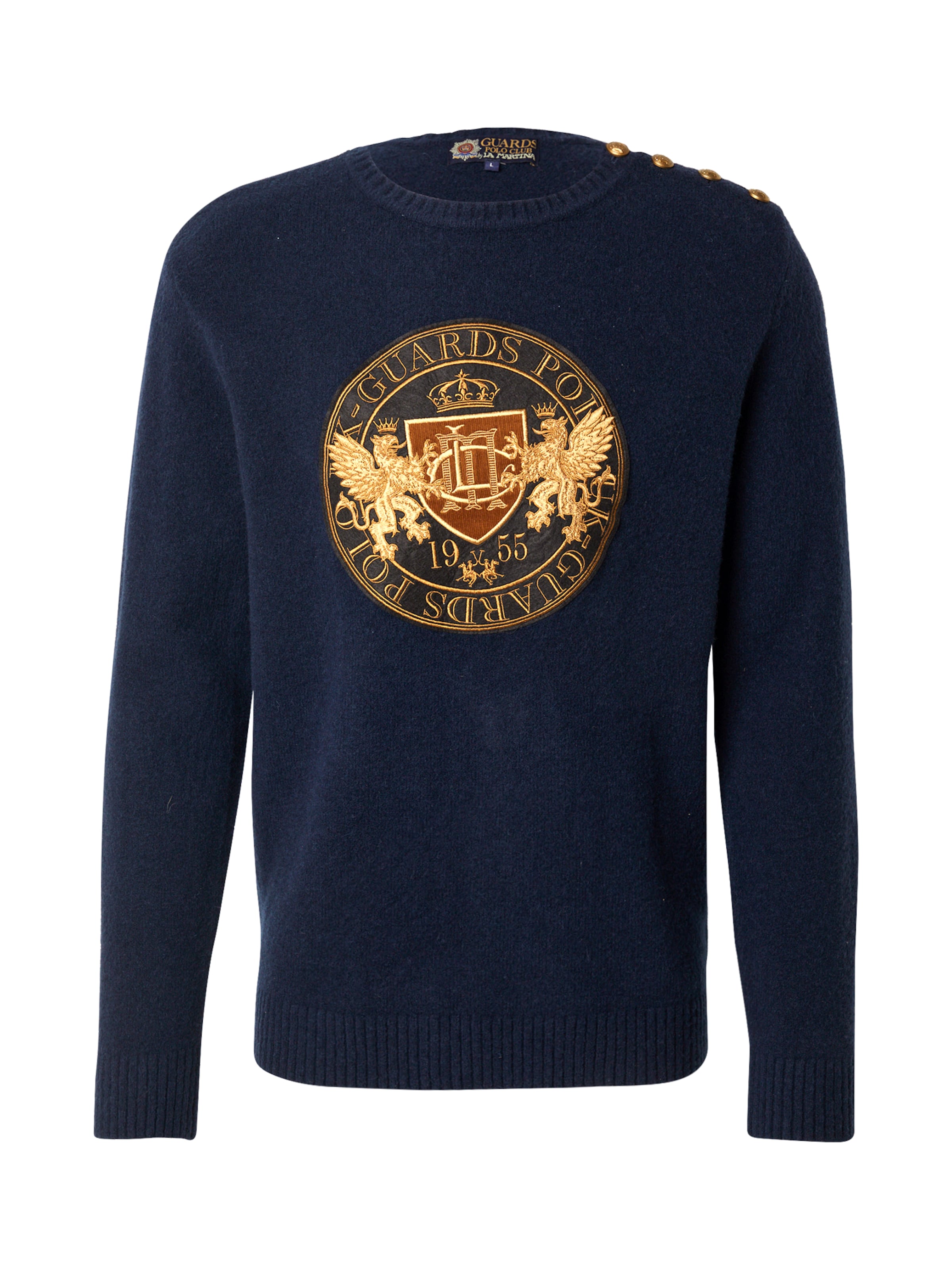 La Martina Πουλόβερ σε μπλε: μπροστά