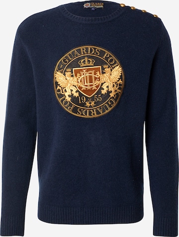 La Martina Sweter w kolorze niebieski: przód