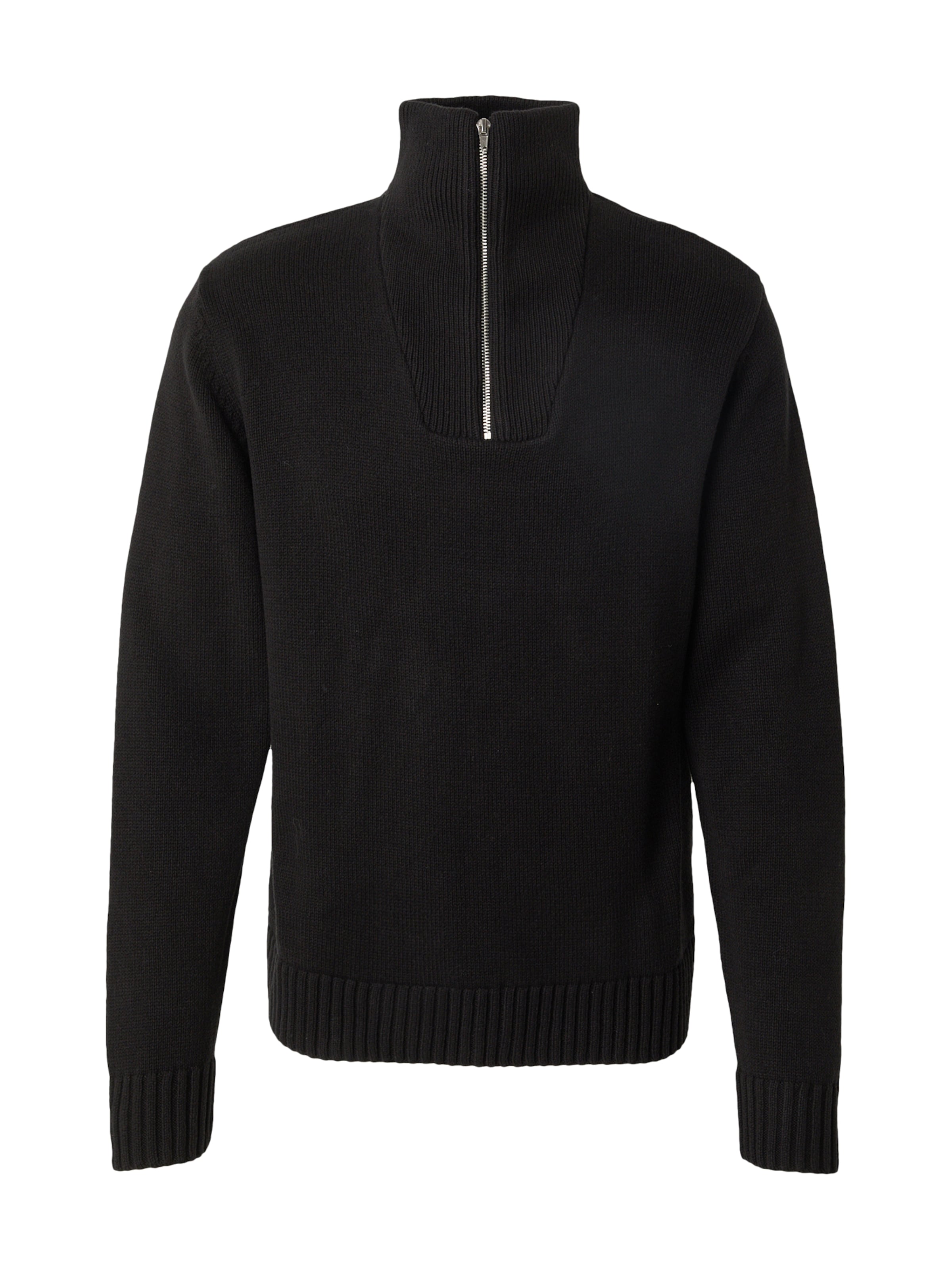 JACK & JONES Pulover 'JORFREDERIKSBERG' | črna barva: sprednja stran