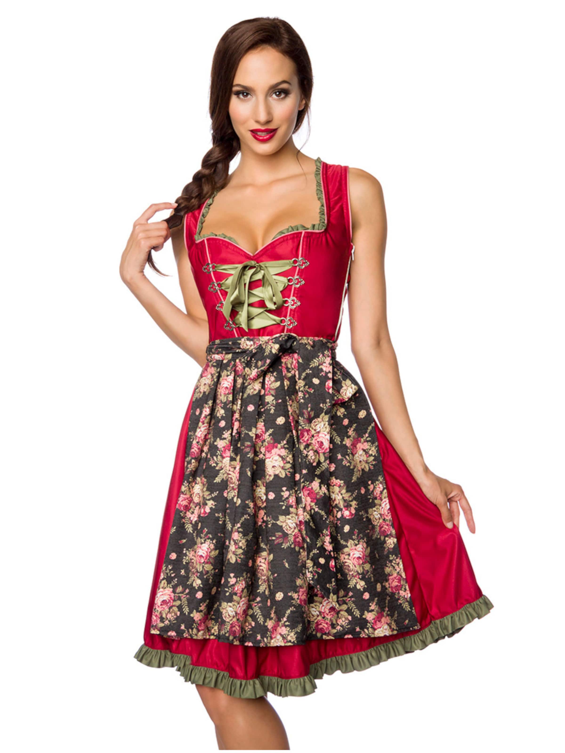 Dirndline Dirndl in Red: front