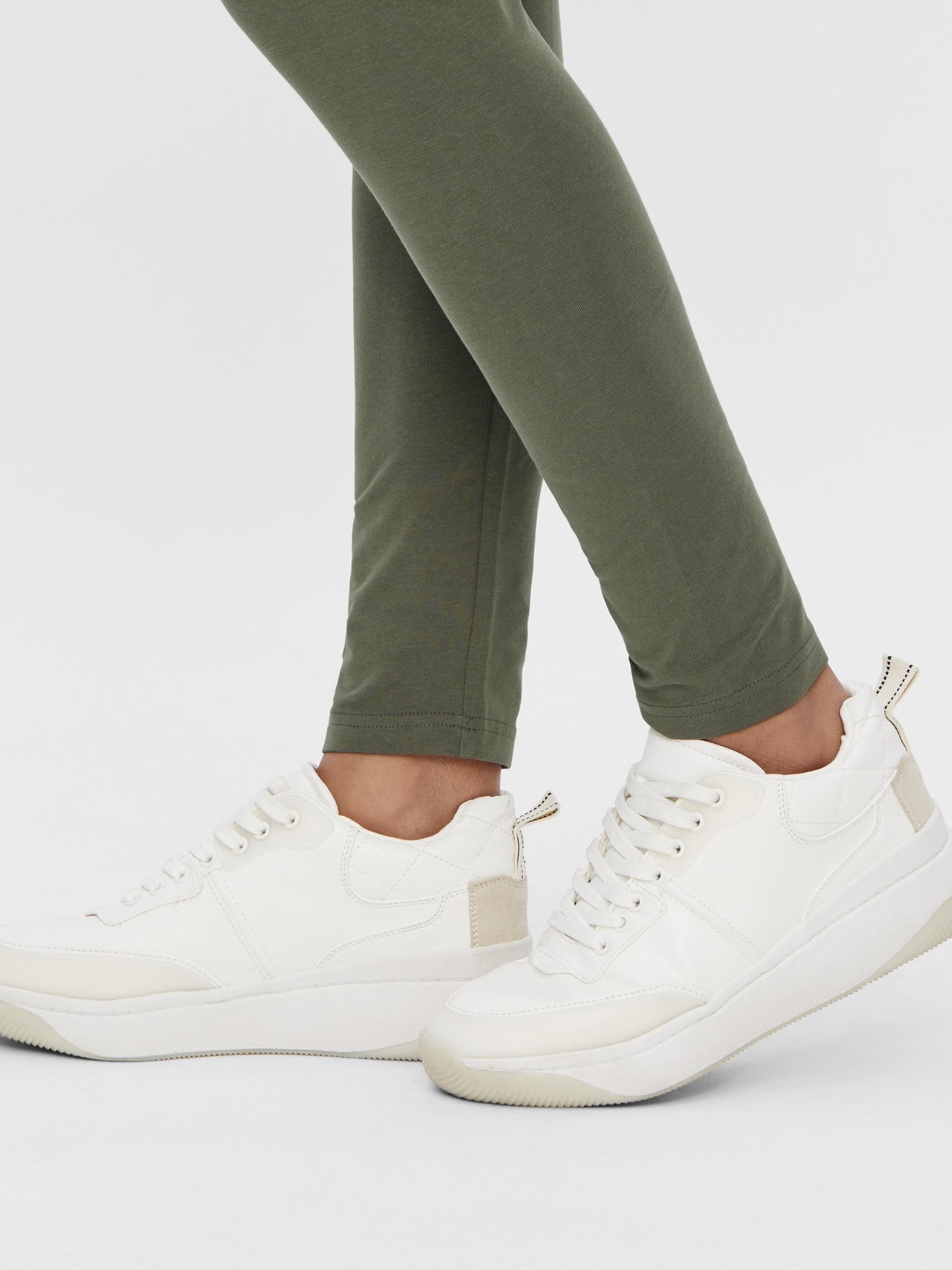 Frauen Hosen MAMALICIOUS Leggings 'Lea' in Khaki, Schwarz - QG37435 Frauen Hosen MAMALICIOUS Leggings 'Lea' in Khaki, Schwarz - QG37435