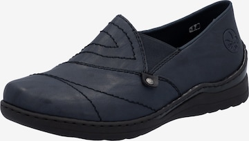 Chaussure basse Rieker en bleu : devant