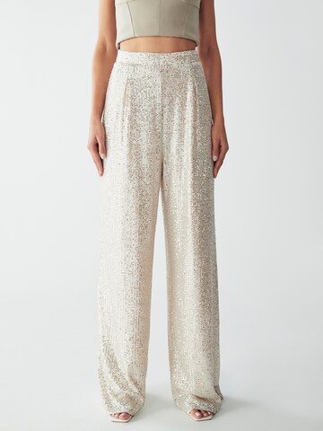 Wide Leg Pantalon 'SADEE ' BWLDR en beige : devant