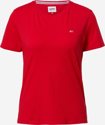 Tommy Jeans Shirt in Rood: voorkant