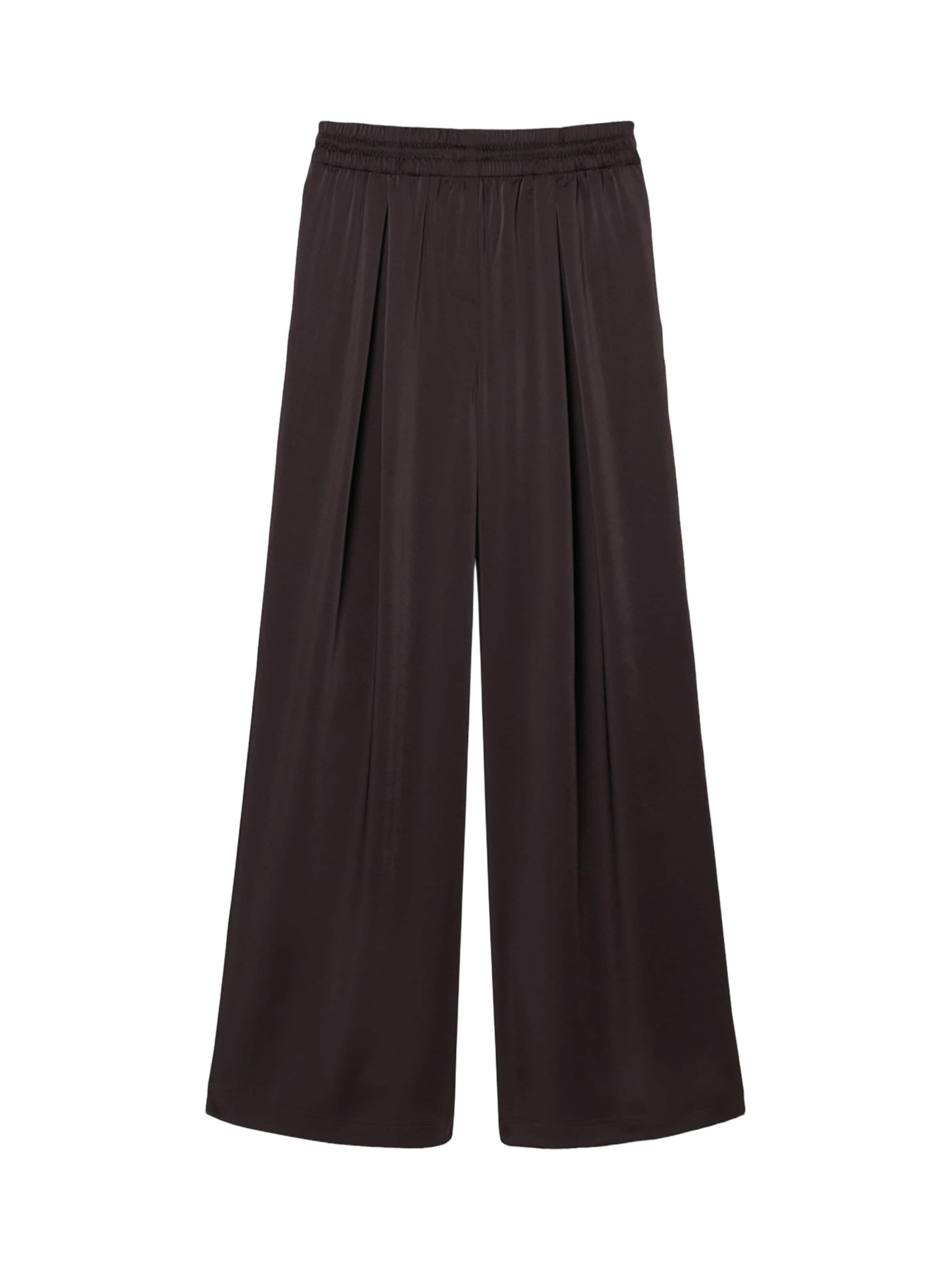 LACOSTE Pleat-Front Pants in Chocolate, Item view