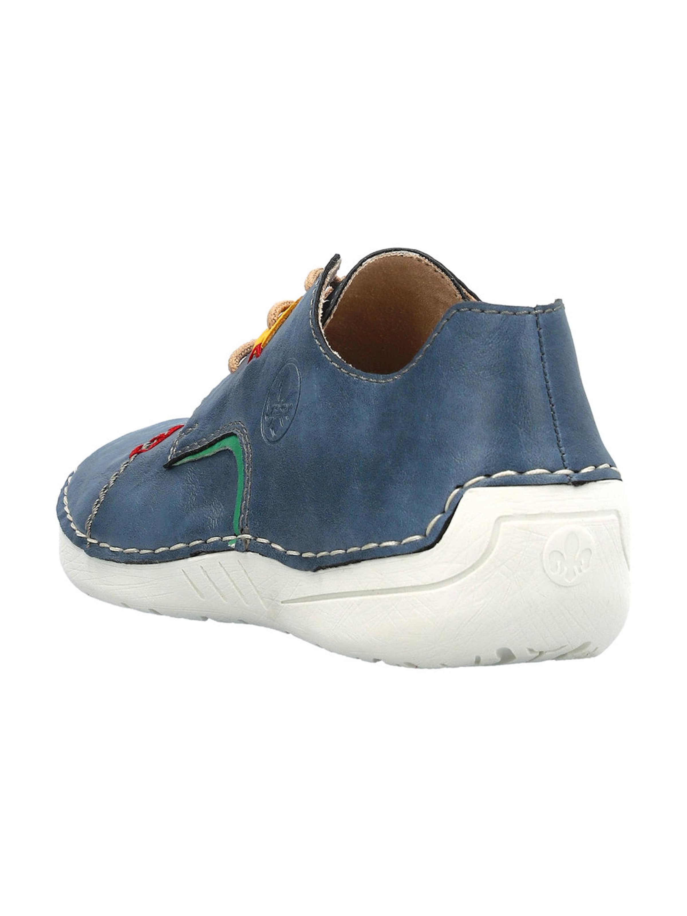 Pantofi cu șireturi de la Rieker pe albastru