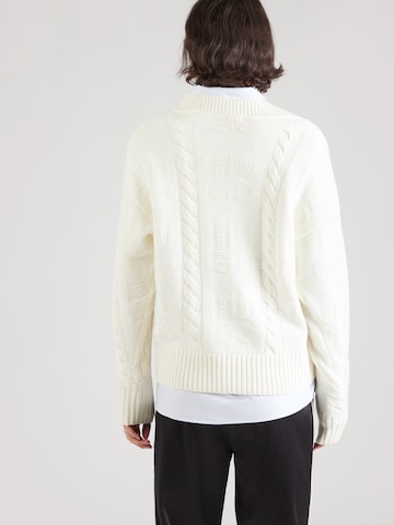 HUGO Sweater 'Sypres' in White