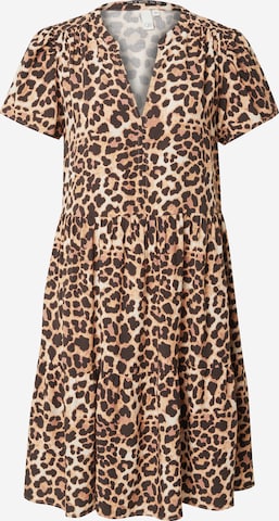 QS - Vestido de verano en marrón: frente