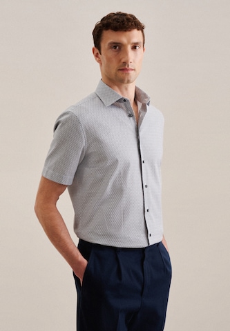 SEIDENSTICKER Regular fit Zakelijk overhemd in Grijs: voorkant