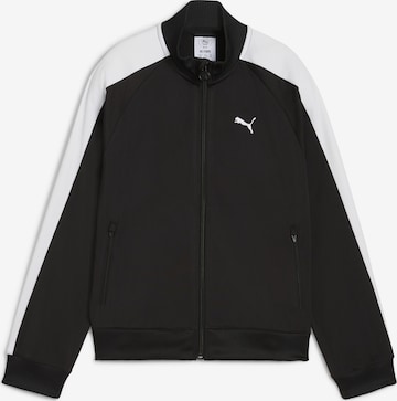 PUMA Sweatjacke 'T7 Always On' in Schwarz: Vorderseite