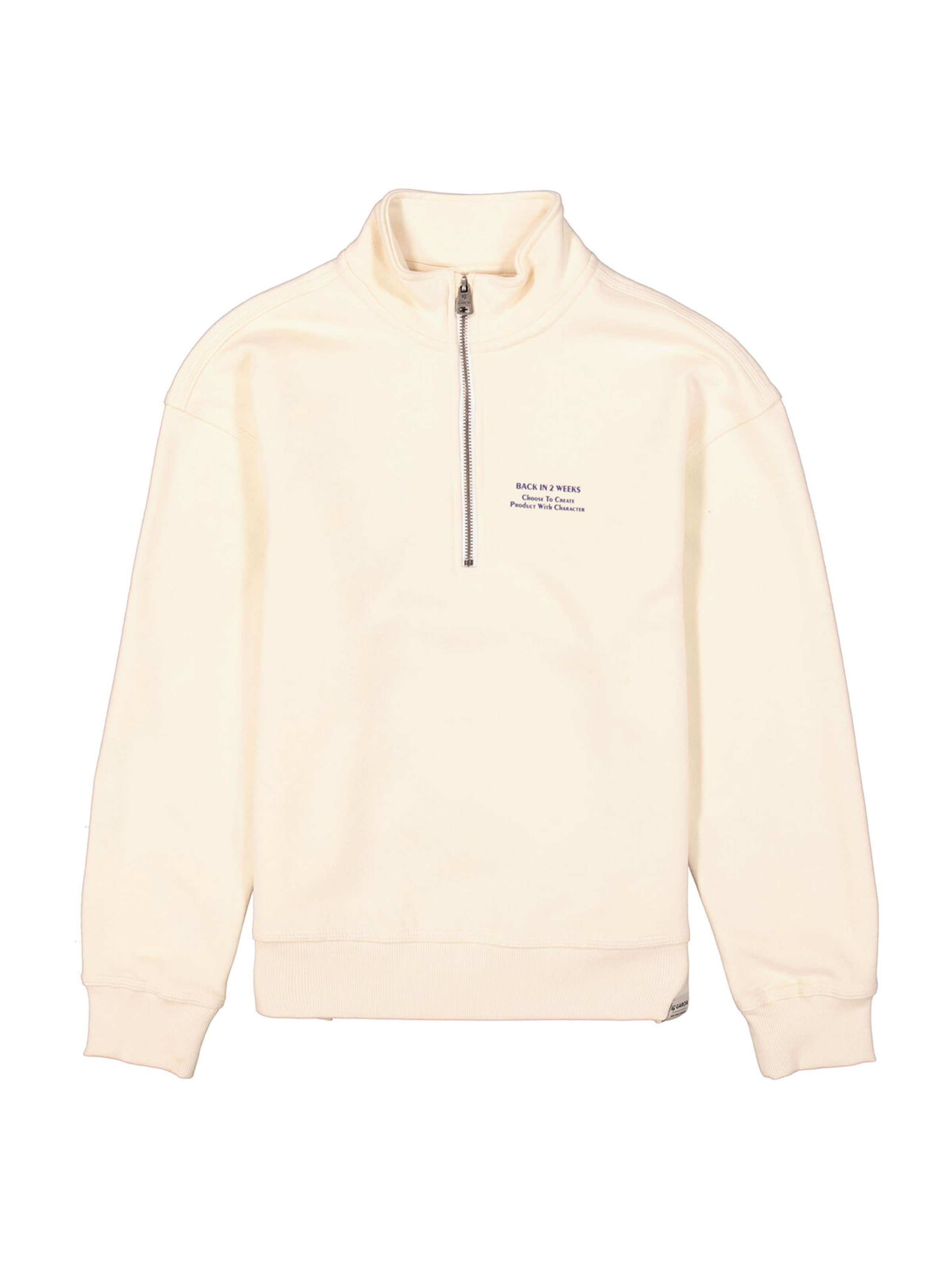 Bluză de molton de la GARCIA pe bej: față