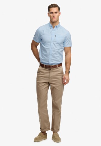 Superdry & Co Regular fit Overhemd in Blauw