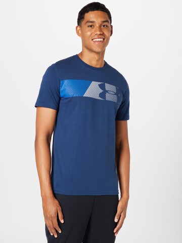 UNDER ARMOUR Funkční tričko 'FAST LEFT CHEST' – modrá: přední strana