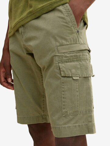 Regular Pantalon cargo TOM TAILOR en vert