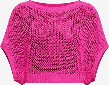 Süel knitwear - Top de punto 'Birthday' en rosa: frente