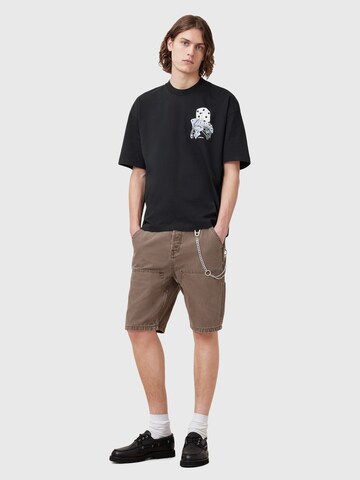 AllSaints Koszulka 'DEALT' w kolorze czarny
