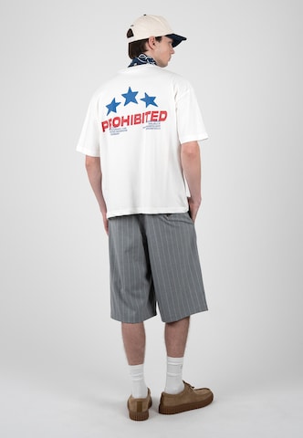 Prohibited - Camisa 'Running Club' em branco