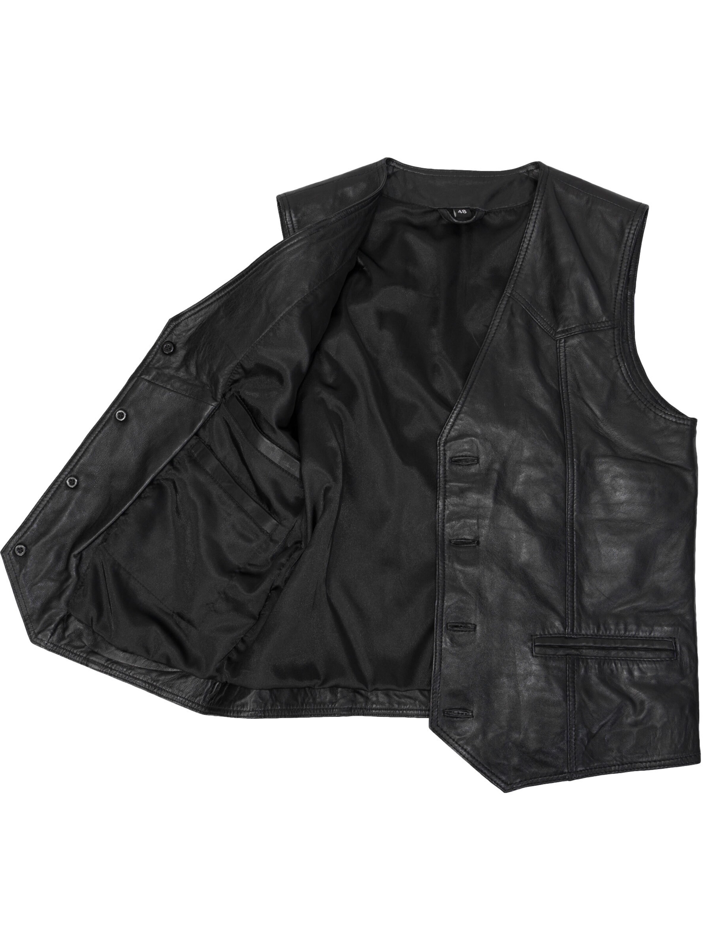 LOLUS Weste 'Ludwig' in Schwarz