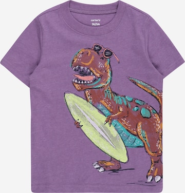 T-Shirt Carter's en violet : devant