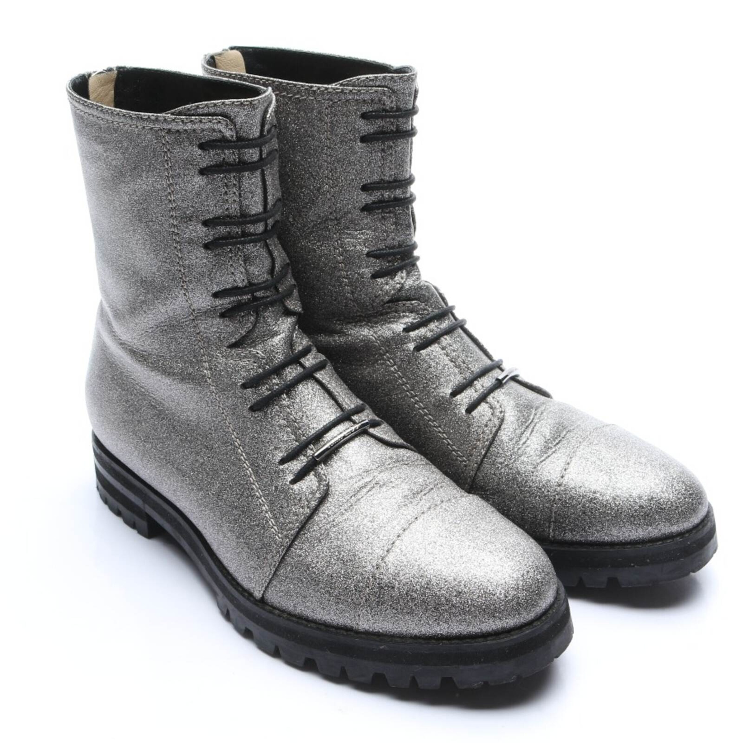 JIMMY CHOO Dress Boots in 38,5 in Silver: front