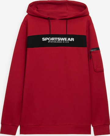 4F Sportsweatshirt in Rood: voorkant