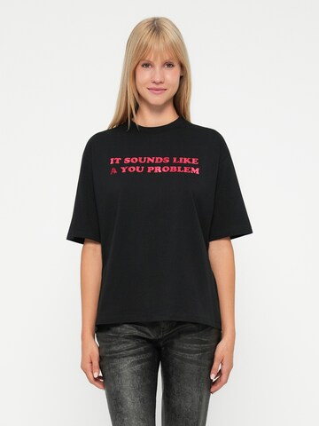 Noisy may Majica 'NMKARLA' | črna barva: sprednja stran