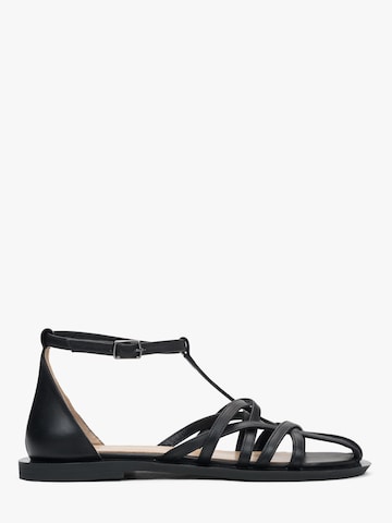 Estro Sandaal '11-10-81' in Zwart: voorkant