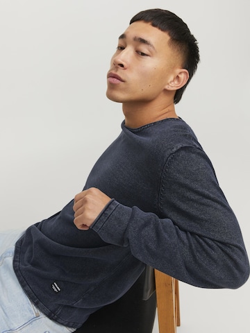 JACK & JONES Regular fit Пуловер 'JJLeo' в синьо