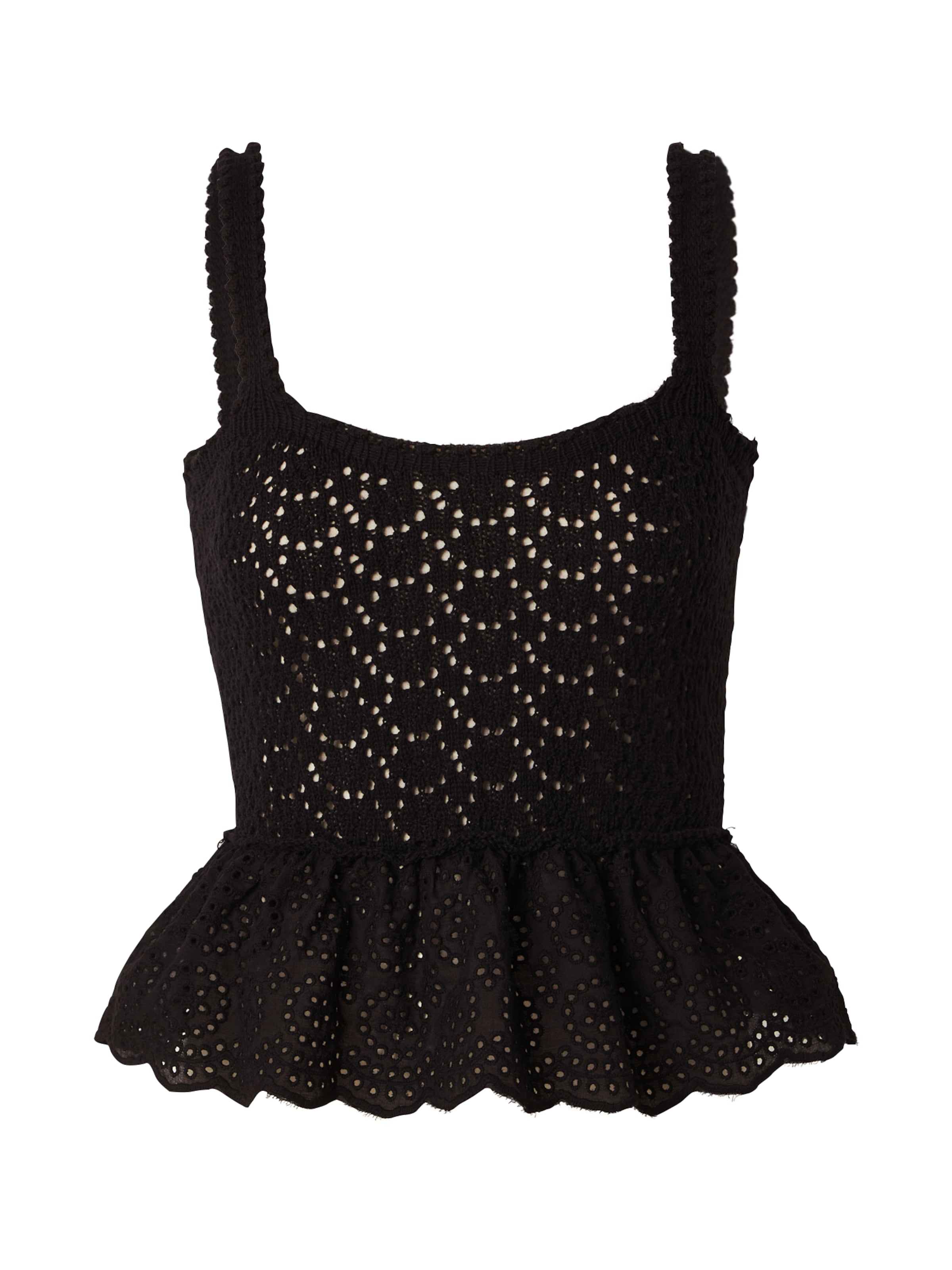 ONLY Knitted top 'CHRISSIA' in Black: front