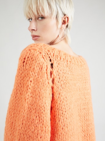 The Wolf Gang Knit cardigan 'Toco' in Orange