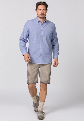 STOCKERPOINT Comfort fit Button Up Shirt 'Raul' in Blue