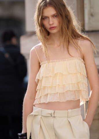 MANGO Loosefit Hose 'Tim' in Beige