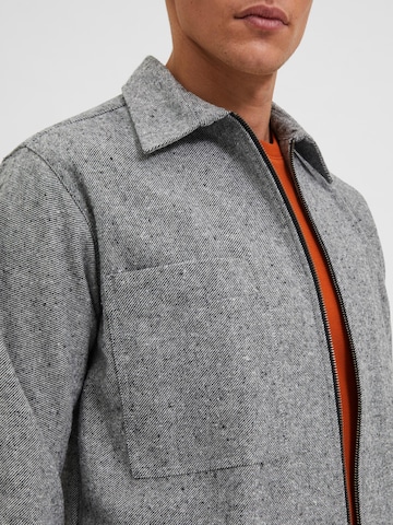 Veste mi-saison SELECTED HOMME en gris