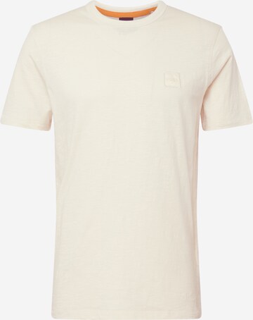 T-Shirt 'Tegood' BOSS en beige : devant