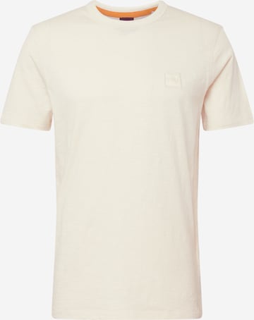 BOSS Orange T-shirt 'Tegood' i beige: framsida