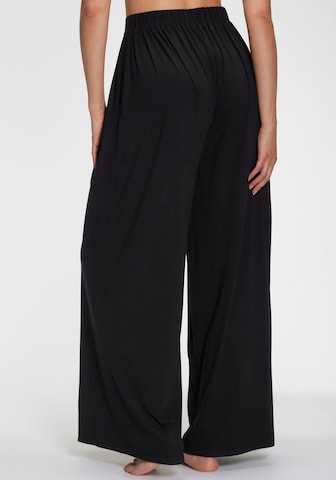 LASCANA Wide Leg Hose in Schwarz