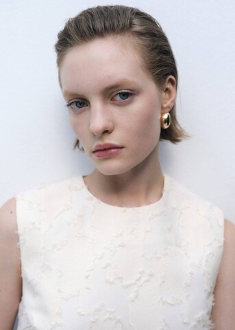 MANGO Top 'Floc' in White
