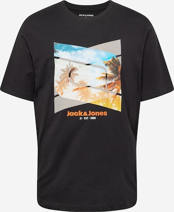 T-Shirt 'CELLOX' JACK & JONES en noir : devant