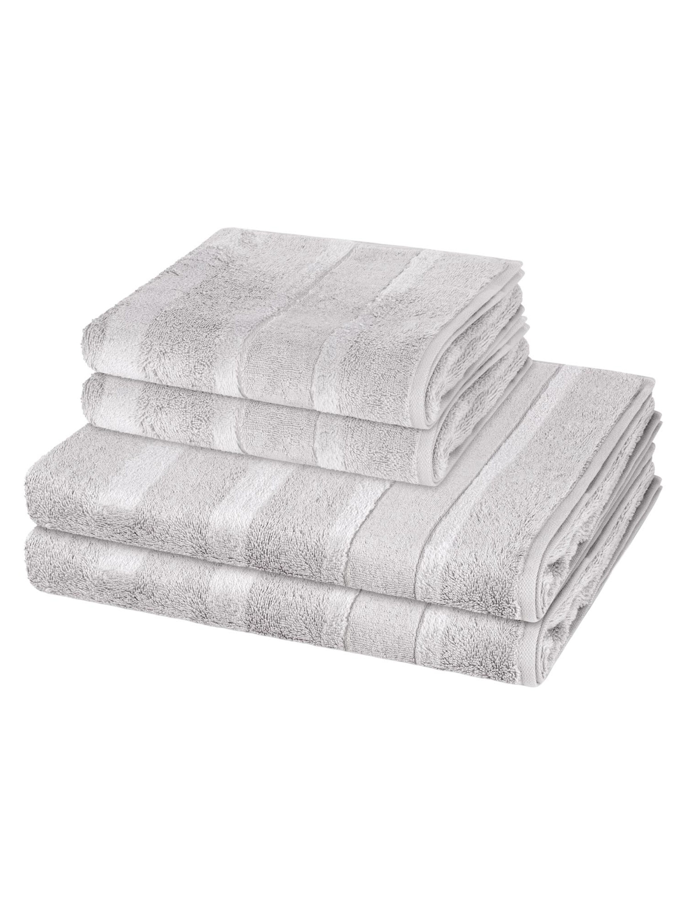 Cawö Towel 'Noblesse' in Grey: front